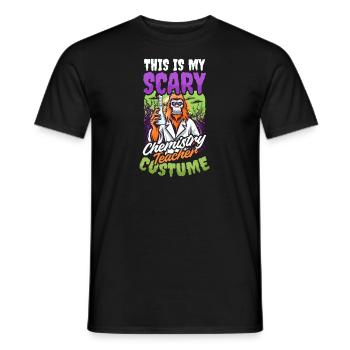 Halloween Chemielehrer Gruseliges Lehrerkostüm - Männer T-Shirt - Schwarz - Vorne - AI Model Male 178 light (178cm)