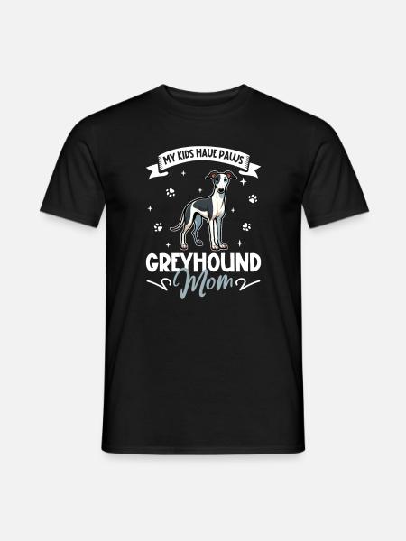 Greyhound Mama - Men's T-Shirt - black
