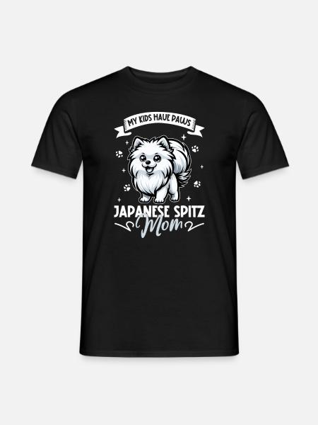 Japan-Spitz Mama - Männer T-Shirt - Schwarz