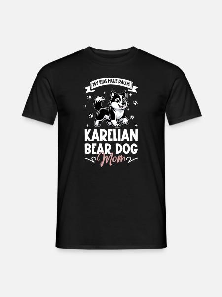 Karelian Bear Dog Mom - Men's T-Shirt - black