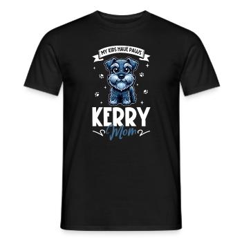 Kerry Blue Terrier Mama - Männer T-Shirt - Schwarz - Vorne - AI Model Male 178 light (178cm)