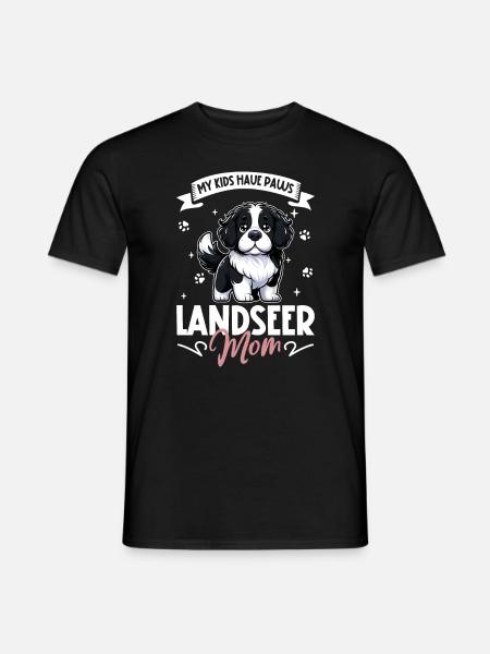 Landseer Mama - Men's T-Shirt - black