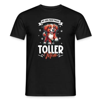 Nova Scotia Duck Tolling Retriever Mama - Männer T-Shirt - Schwarz - Vorne - AI Model Male 178 light (178cm)