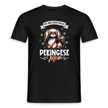 Maman pékinoise - T-shirt homme - noir - Devant - AI Model Male 178 light (178cm)
