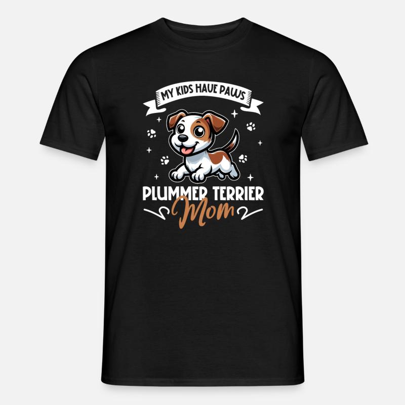 Plummer Terrier Mom - Men's T-Shirt - black