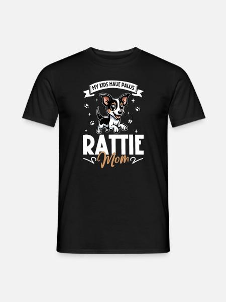 Rat Terrier Mom - Men's T-Shirt - black