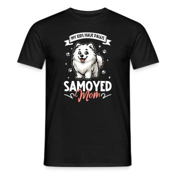 Samojede Mama - Männer T-Shirt - Schwarz - Vorne - AI Model Male 178 light (178cm)