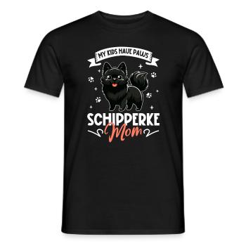 Schipperke Mama - Männer T-Shirt - Schwarz - Vorne - AI Model Male 178 light (178cm)