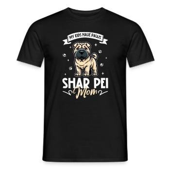 Shar-Pei Mama - T-shirt homme - noir - Devant - AI Model Male 178 light (178cm)
