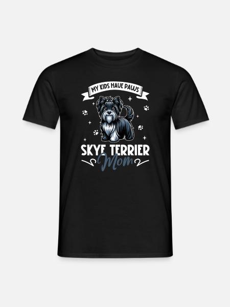 Skye Terrier Mom - Men's T-Shirt - black