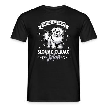 Slovensky cuvac mom - Men's T-Shirt - black - Front - AI Model Male 178 light (178cm)