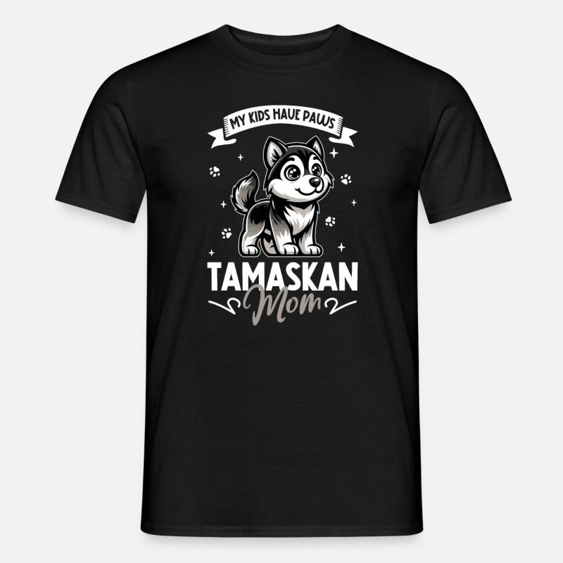 Tamaskan Mama - Männer T-Shirt - Schwarz