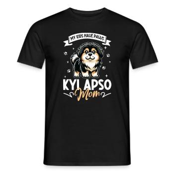 Maman tibétaine Kyi Apso - T-shirt homme - noir - Devant - AI Model Male 178 light (178cm)