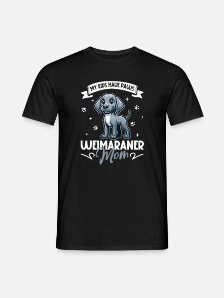 Weimaraner Mama - Männer T-Shirt - Schwarz