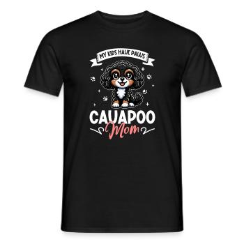 Cavapoo Mom - Men's T-Shirt - black - Front - AI Model Male 178 light (178cm)