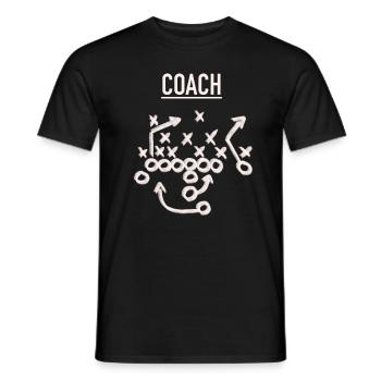 Football américain - T-shirt homme - noir - Devant - AI Model Male 178 light (178cm)