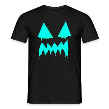 Halloween Maske - Männer T-Shirt - Schwarz - Vorne - AI Model Male 178 light (178cm)