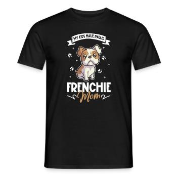 French Bulldog Mom - Men's T-Shirt - black - Front - AI Model Male 178 light (178cm)