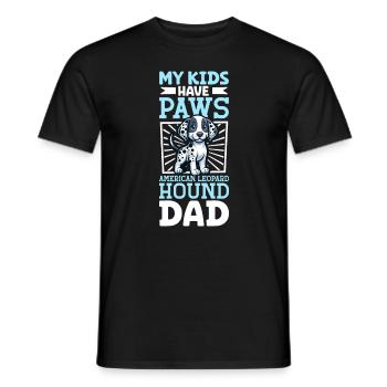 American Leopard Hound Dad - Men's T-Shirt - black - Front - AI Model Male 178 light (178cm)