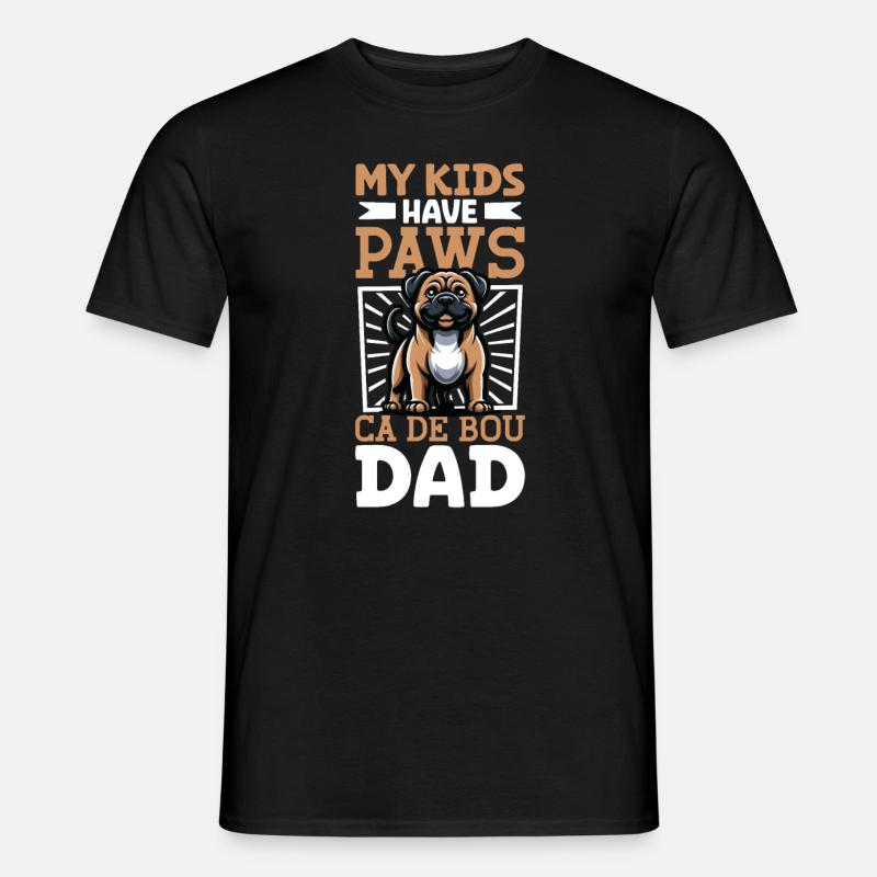 Ca de Bou Papa - Männer T-Shirt - Schwarz