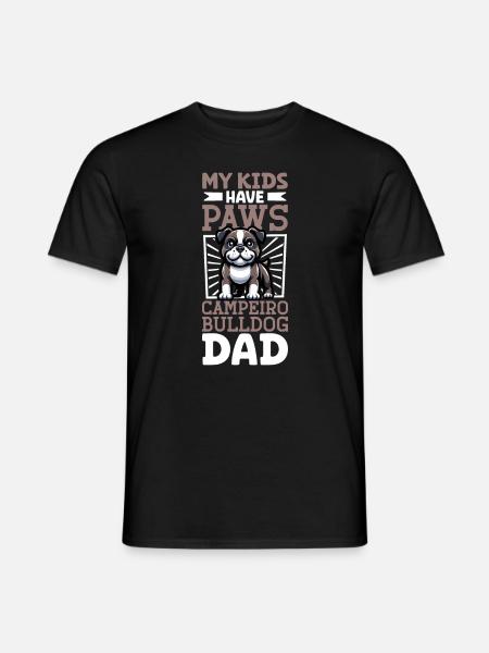 Campeiro Bulldog Dad - Men's T-Shirt - black