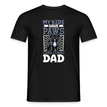 Cane Corso Papa - Men's T-Shirt - black - Front - AI Model Male 178 light (178cm)