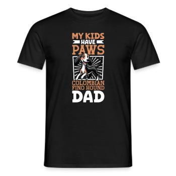 Colombian Fino Hound Dad - Men's T-Shirt - black - Front - AI Model Male 178 light (178cm)