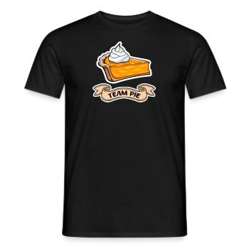 Pumpkin Pie Team Pie - Men's T-Shirt - black - Front - AI Model Male 178 light (178cm)