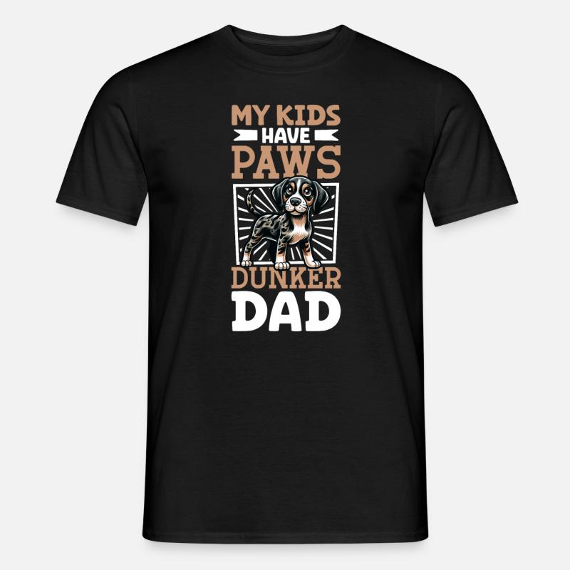 Dunker Papa - Männer T-Shirt - Schwarz
