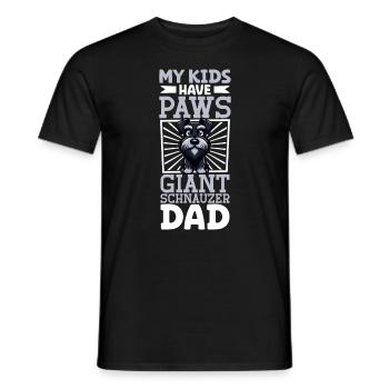 Giant Schnauzer Dad - Men's T-Shirt - black - Front - AI Model Male 178 light (178cm)