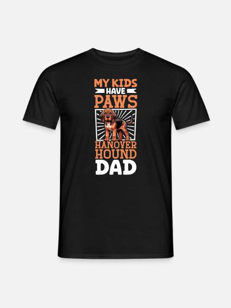 Hanoverian Scent Hound Dad - Men's T-Shirt - black