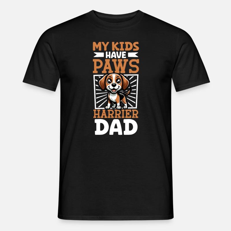 Harrier Papa - Männer T-Shirt - Schwarz