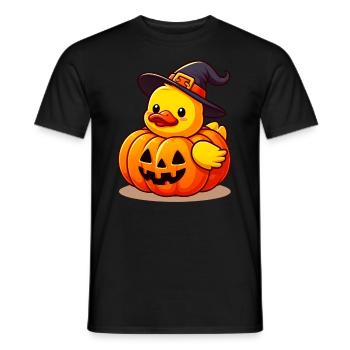 Witch Duck, Yellow Rubber Duck & Rubber Duck - Men's T-Shirt - black - Front - AI Model Male 178 light (178cm)