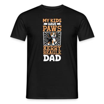 Kerry Beagle Dad - Men's T-Shirt - black - Front - AI Model Male 178 light (178cm)