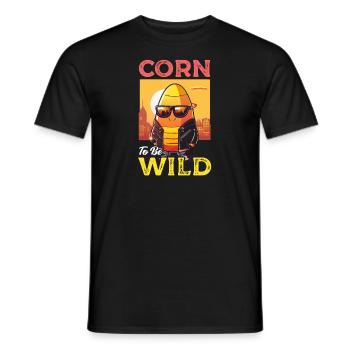 Candy Corn Maïs Pour Être Sauvage - T-shirt homme - noir - Devant - AI Model Male 178 light (178cm)
