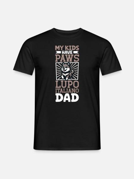 Lupo Italiano Papa - Men's T-Shirt - black