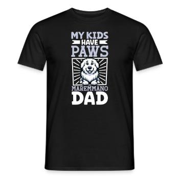 Maremma-Abruzzo Shepherd Dad - Men's T-Shirt - black - Front - AI Model Male 178 light (178cm)