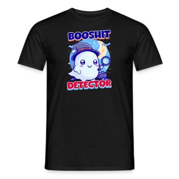 Booshit Booshit Detektor - Männer T-Shirt - Schwarz - Vorne - AI Model Male 178 light (178cm)