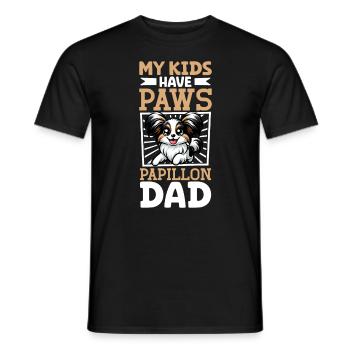 Papa Papillon - T-shirt homme - noir - Devant - AI Model Male 178 light (178cm)