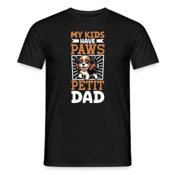 Petit Basset Griffon Vendéen Papa - Männer T-Shirt - Schwarz - Vorne - AI Model Male 178 light (178cm)