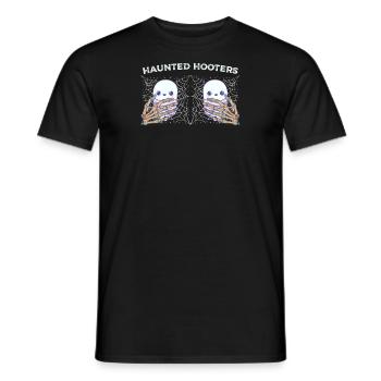 Halloween-Busen-Spukhupen - Männer T-Shirt - Schwarz - Vorne - AI Model Male 178 light (178cm)