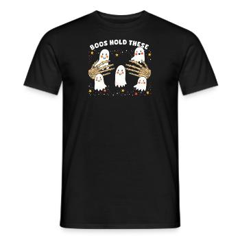 Halloween Boob Boos Tenez ces - T-shirt homme - noir - Devant - AI Model Male 178 light (178cm)
