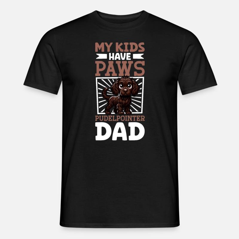 Poodle Pointer Dad - Men’s T-shirt - black