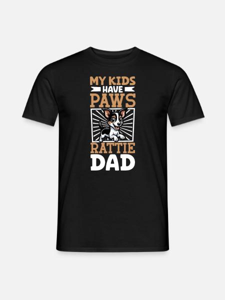 Rat Terrier Dad - Men's T-Shirt - black