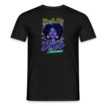 Das ist mein 70er Jahre Kostüm - Männer T-Shirt - Schwarz - Vorne - AI Model Male 178 light (178cm)