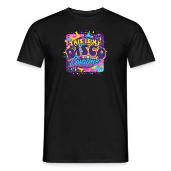 Das ist mein 70er Jahre Kostüm - Männer T-Shirt - Schwarz - Vorne - AI Model Male 178 light (178cm)