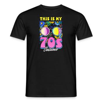 C’est mon costume des années 70 - T-shirt homme - noir - Devant - AI Model Male 178 light (178cm)