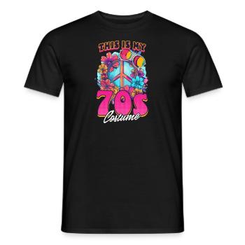 C’est mon costume des années 70 - T-shirt homme - noir - Devant - AI Model Male 178 light (178cm)