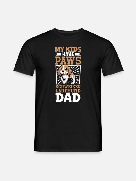 Papa Swiss Hound - T-shirt homme - noir