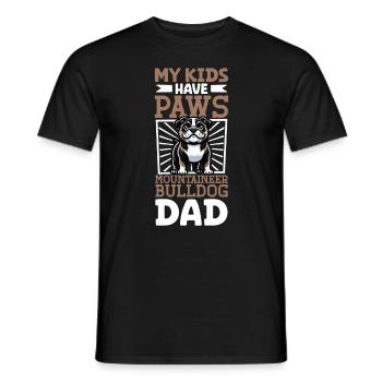 Serrano Bulldog Dad - Men's T-Shirt - black - Front - AI Model Male 178 light (178cm)